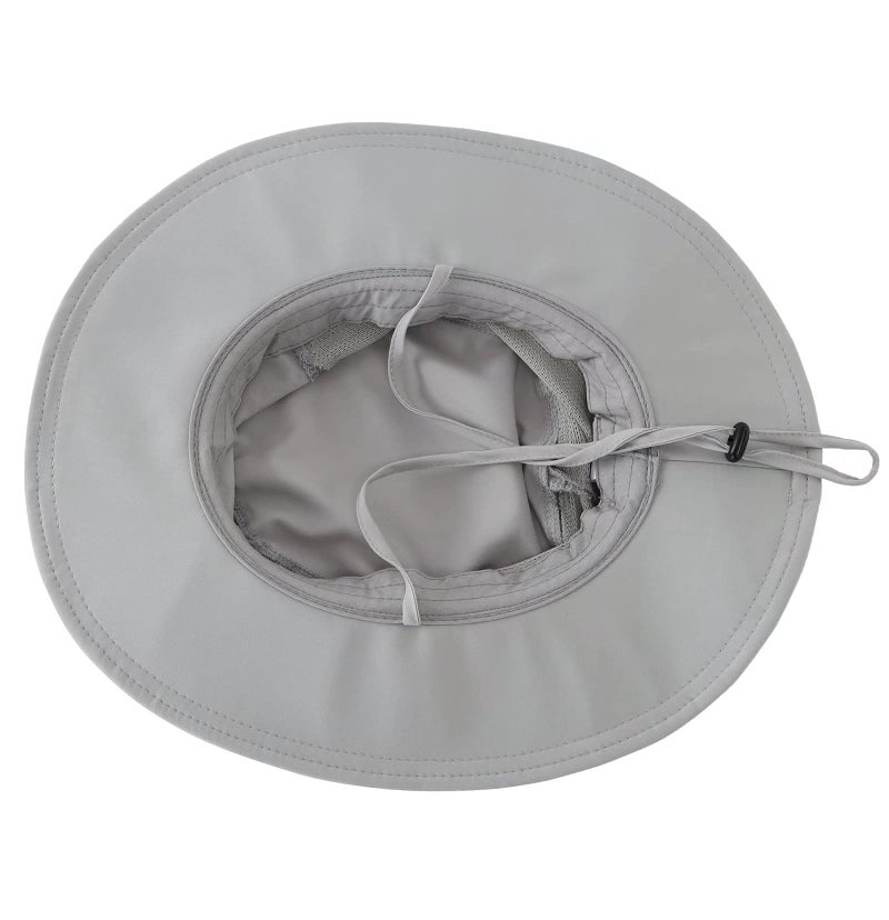 Connectyle Unisex Boys UPF 50+ Sun Protective Safari Hat Kids Breathable Mesh Bucket Sun Hat M Gray - Image 3